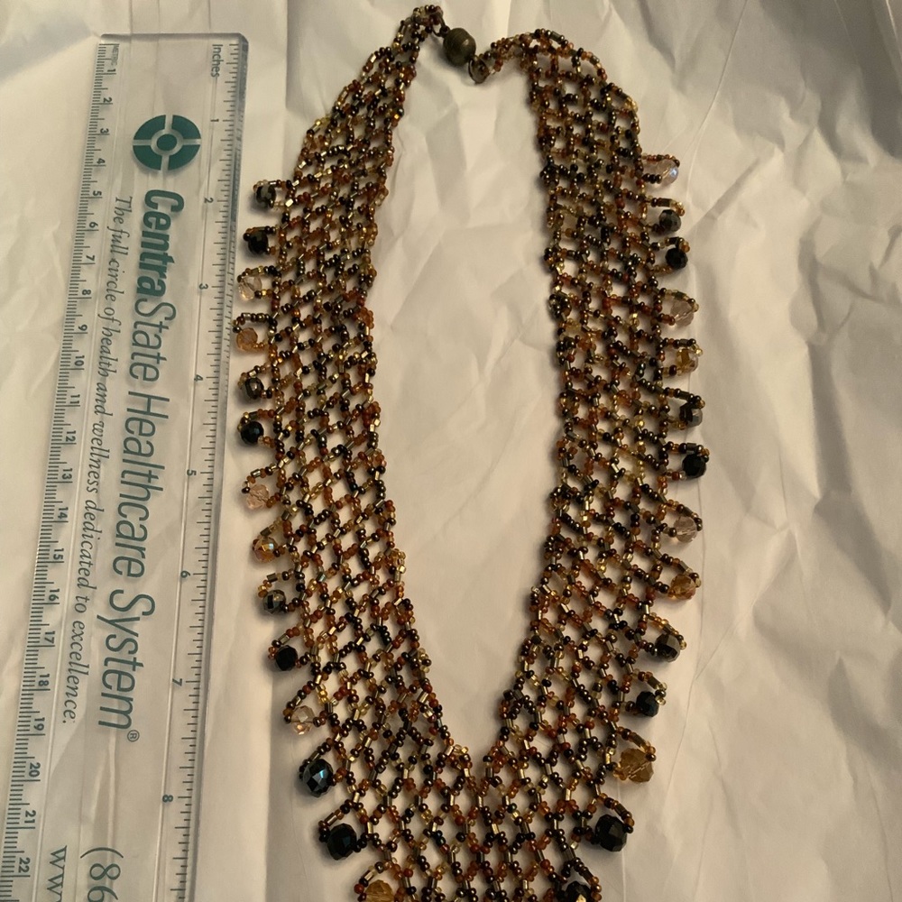Crystal bead necklace